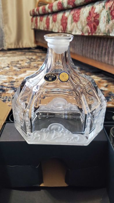 Набор графин и стопки для водки/ликера/коньяка Bohemia новый