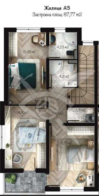 Продава се Къща в Пловдив, Беломорски - 156 кв.м за 1295 €/кв.м - Снимка #1