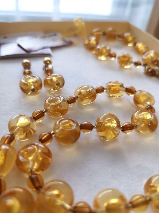 Set Millefiori din sticlă de Murano