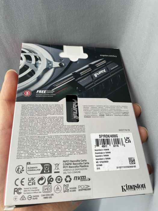 SSD M2 4TB 7300MB/s Fury
