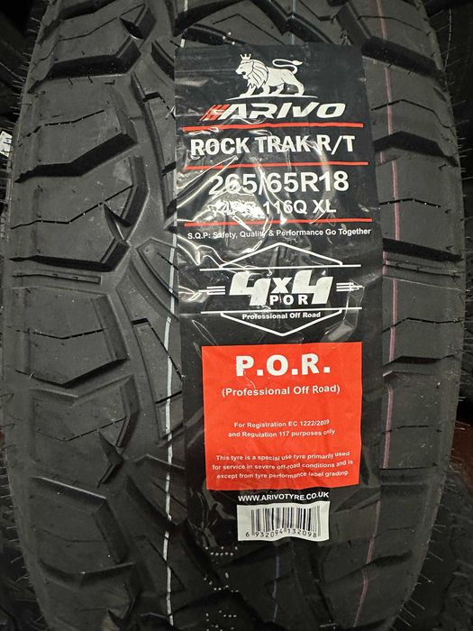 Нови джипови гуми ARIVO ROCK TRAK R/T 265/65R18 116Q XL 2656518