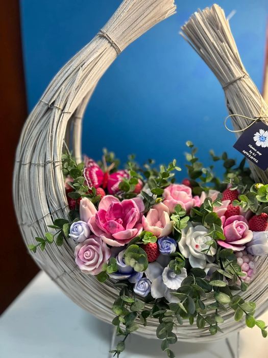 Сапунени цветя за подарък