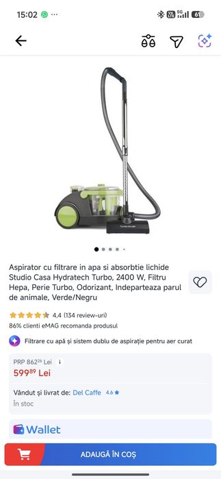 Vând aspirator stare foarte buna