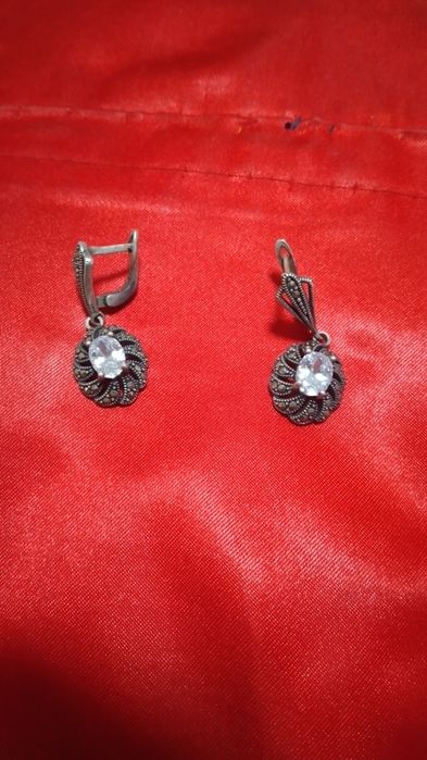 Комплект арабских украшений (натуральное серебро и жемчуг)