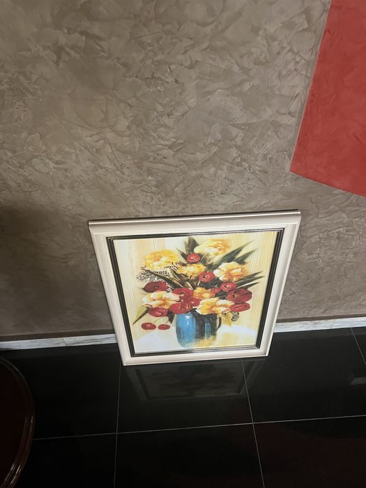 Картина принт ваза с цветя 60х45