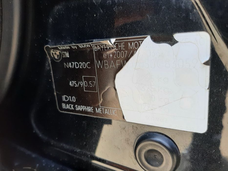 Capota neagra bmw f10,f11