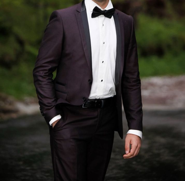 Мъжки Костюм Teodor+риза, колан и папионка