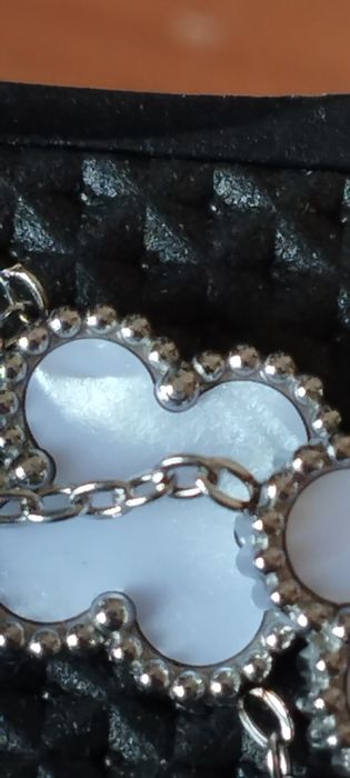 Браслет "Клевер".Перламутр.