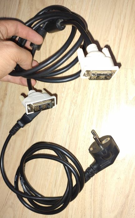 Cablu alimentare calculator / PC, monitor, imprimanta + cablu DVI