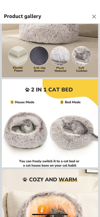 Patuț 2 în 1 pentru pisici/caței