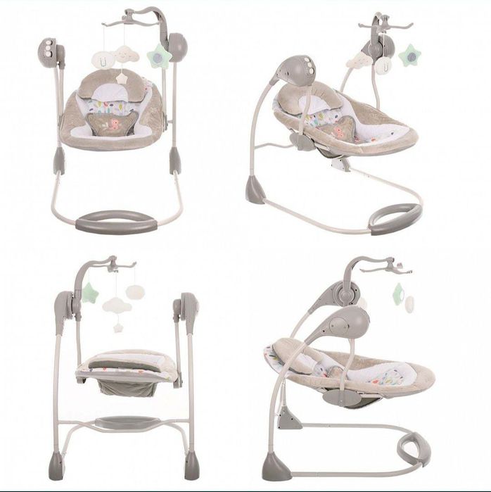 Детский  электрический шезлонг - качалка