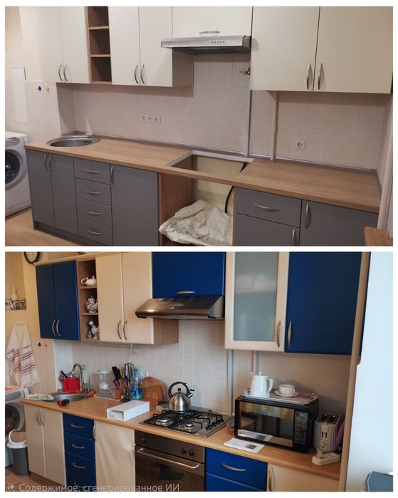 Реставрация кухонной мебели. Караганда