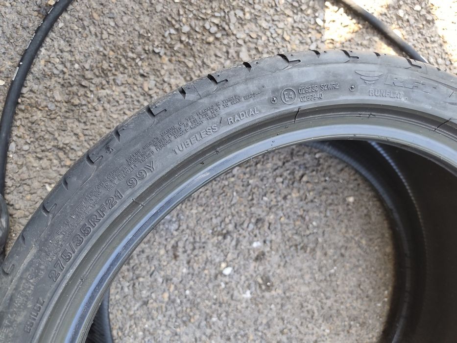 275/35/21" 245/40/21" 4бр Bridgestone potenza  s001 Rft, dot22г, 6-7мм