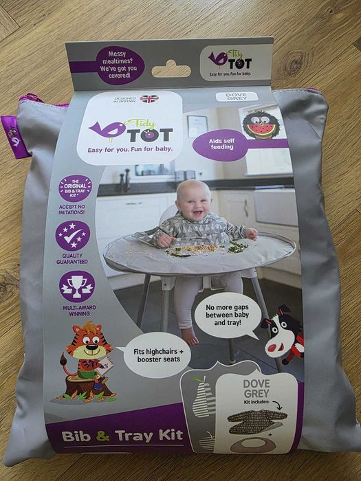 Kit hranire baveta si tava TIDY TOT
