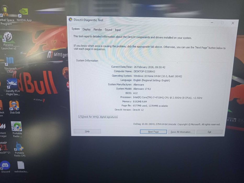 Laptop alienware 17R2