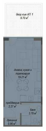 Продава се Едностаен апартамент в София, Малинова долина - 35 кв.м за 2429 €/кв.м - Снимка #4