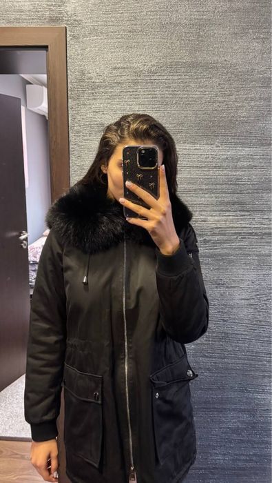 Яке с естествен косъм