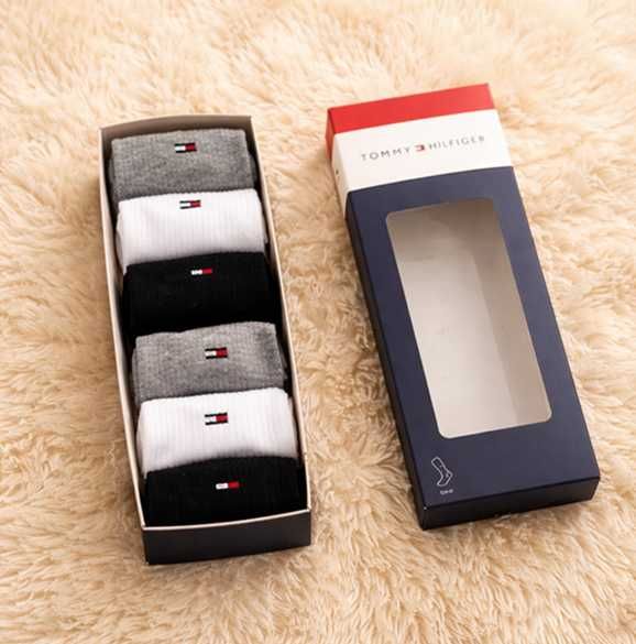 Set 6 perechi sosete lungi Tommy Hilfiger