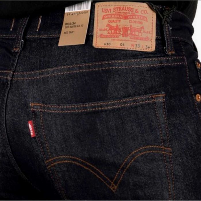 Джинсы "Levis 630" (размер 54/56), плотные, темно-серые
