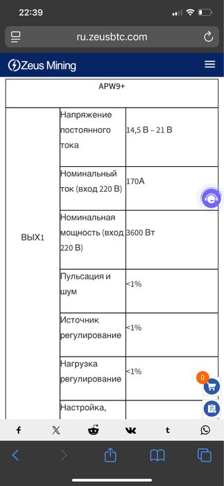 Блок питания APW9 + 220v 14.5V-21V 170A