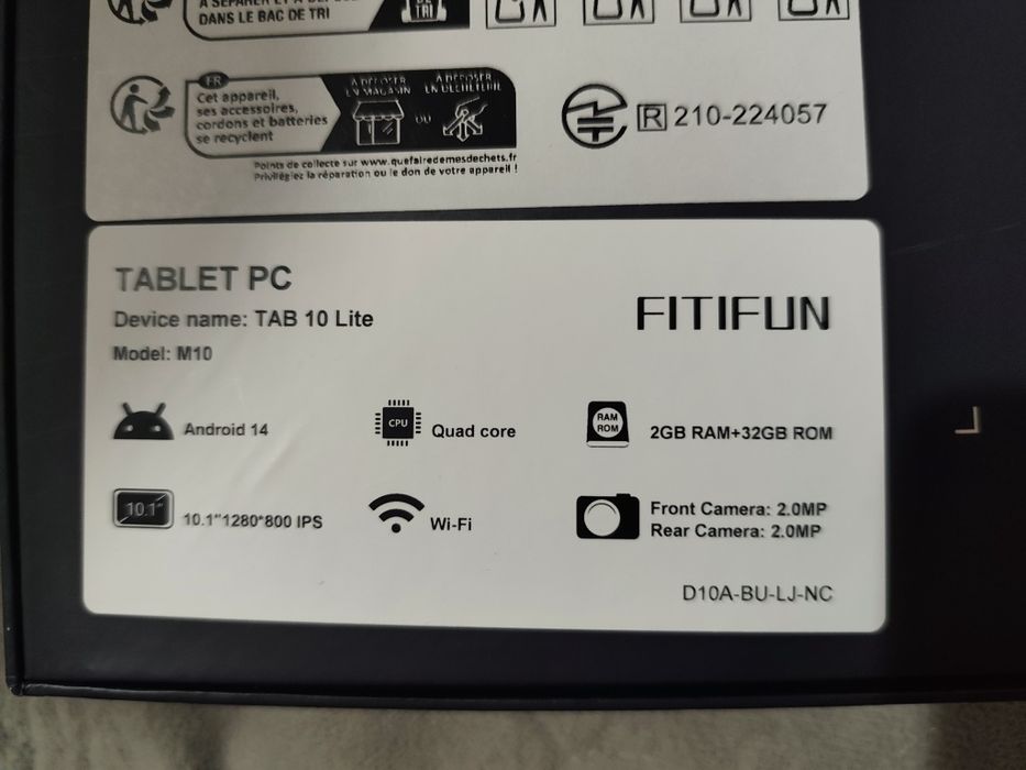 Продам планшет Fitifun Tab10Lite