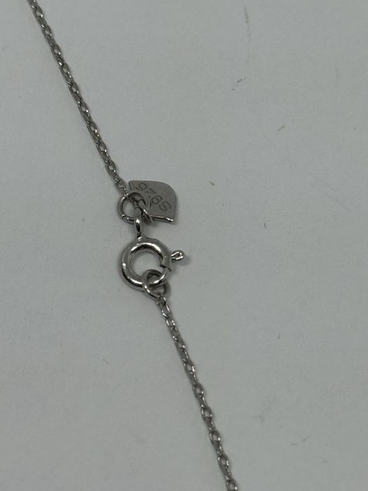 сребърн дамски синджир с висулка перла 2.98гр 925