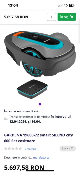 Roboti de gazon Gardena Smart Sileno 600 sau 1000  mp-Sigilati