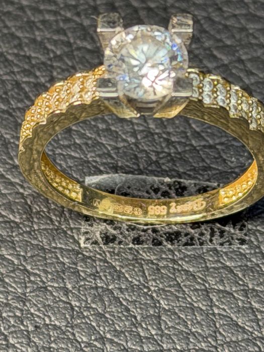 Златна Венчална халка  пръстен ЧИСТО НОВ Gold halka venchalna prasten