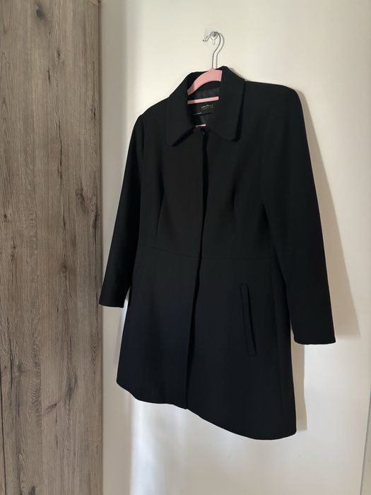 Palton Zara - negru - Maroc - lungime 81 cm - impecabil - M/38