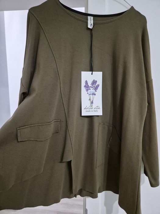 Bluza asimetrica made in italy