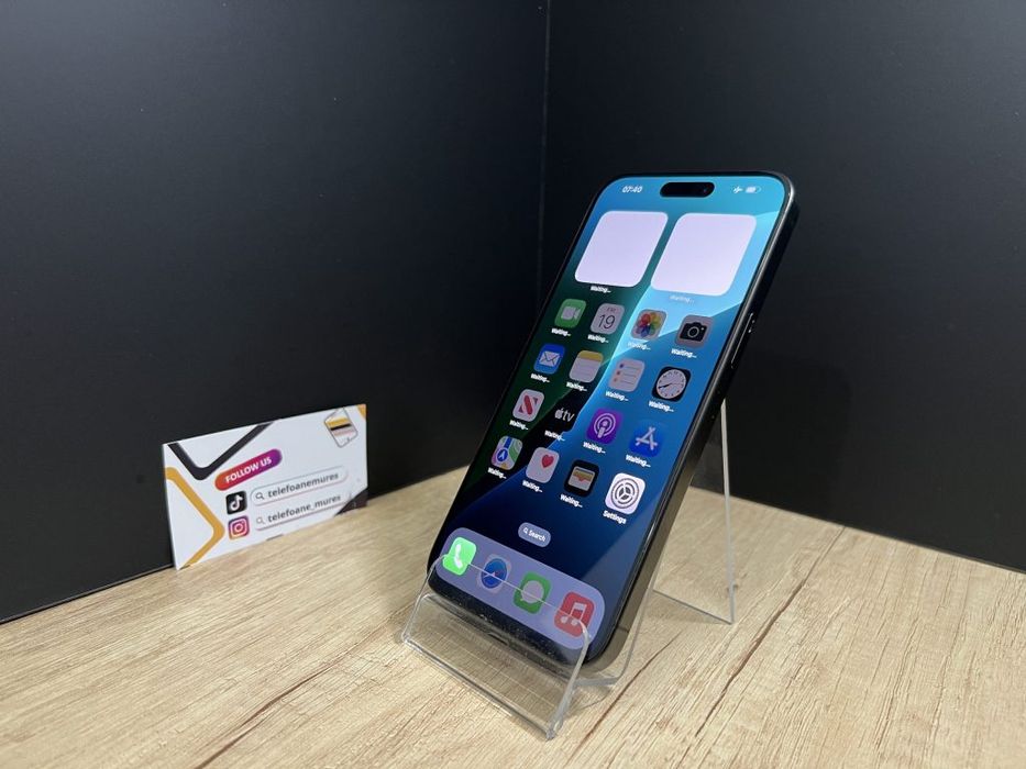 Iphone 15 Pro Max 256Gb Black Titanium Second-Hand Foarte Bun 3 ani ga