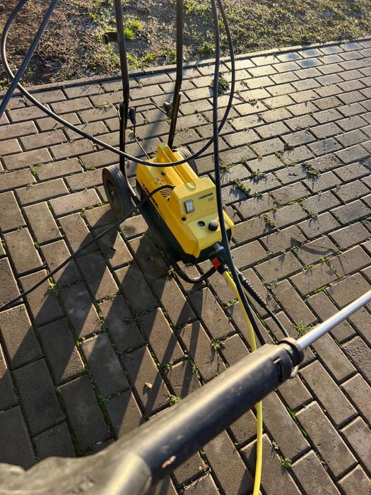 Jet Karcher Lance Inox Rotativa K 695 Presiune 140Bari Complet cu Pistol Furtun Cupla Rapida Carucior cu roti mari