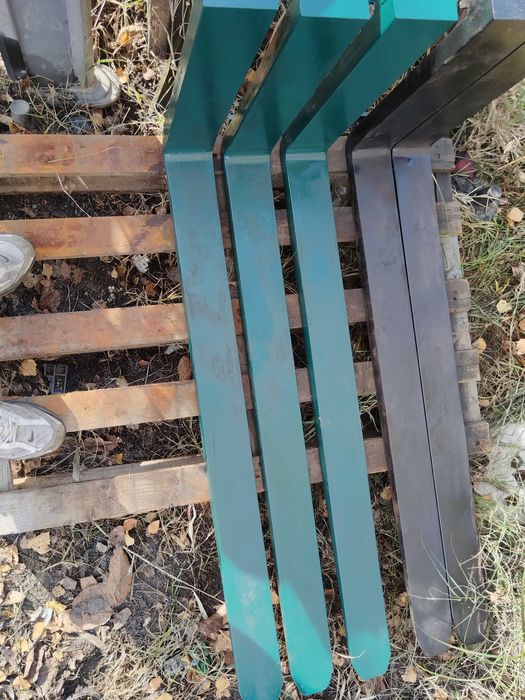 Kit Lame furci cu suport pt tractor pădure gradina baloti