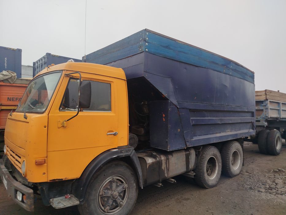 Камаз самосвал с прицепом