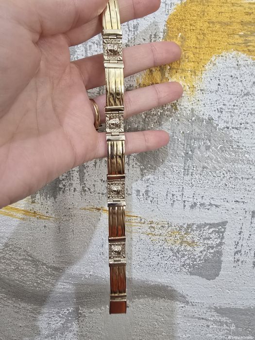 Bratară Aur 14 k - 32,80Gr - lungime 22 cm !