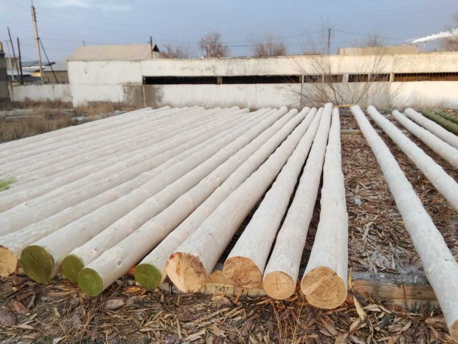 Деревянные опоры для ЛЭП И пиломатериалы