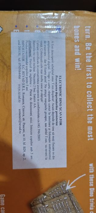 Joc dino xcavator electronic.