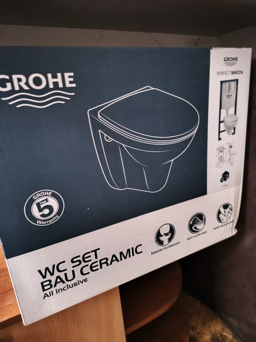 Grohe таолетна чиния нова