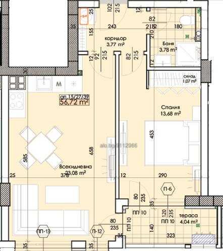 Продава се Двустаен апартамент в Пловдив, Тракия - 66 кв.м за 1368 €/кв.м - Снимка #1