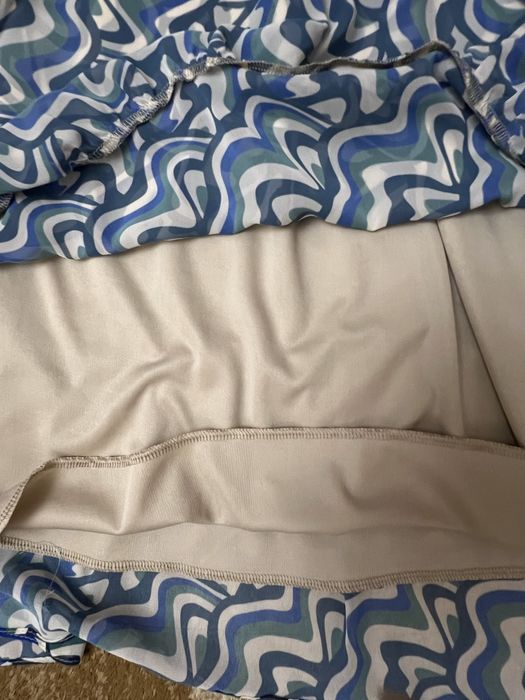 Платье голубое шифон