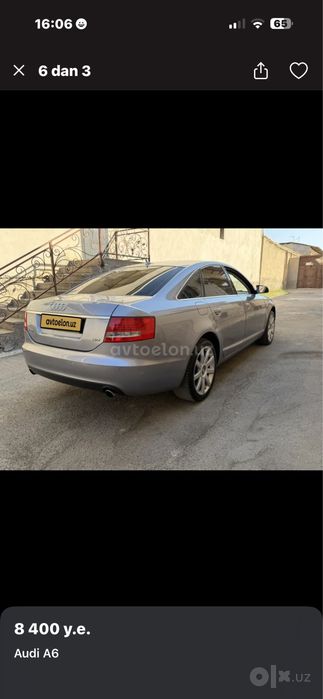 Audi A6 2008 yil  2008 yil 188.000 km