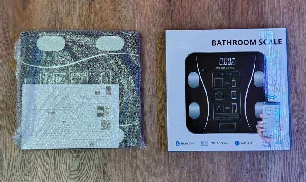 Cantar Corporal Inteligent,Electronic,Aplicatie Telefon,0.3-180 kg,Nou