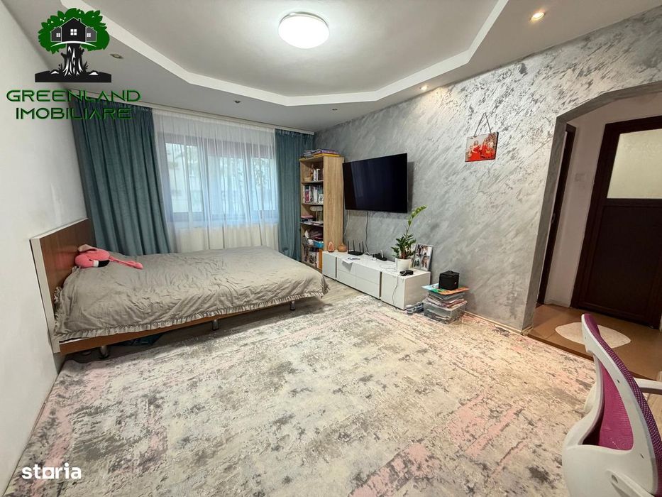 Apartament 3 camere, renovat si MOBILAT, parter, FARA RISC, Podu Ros