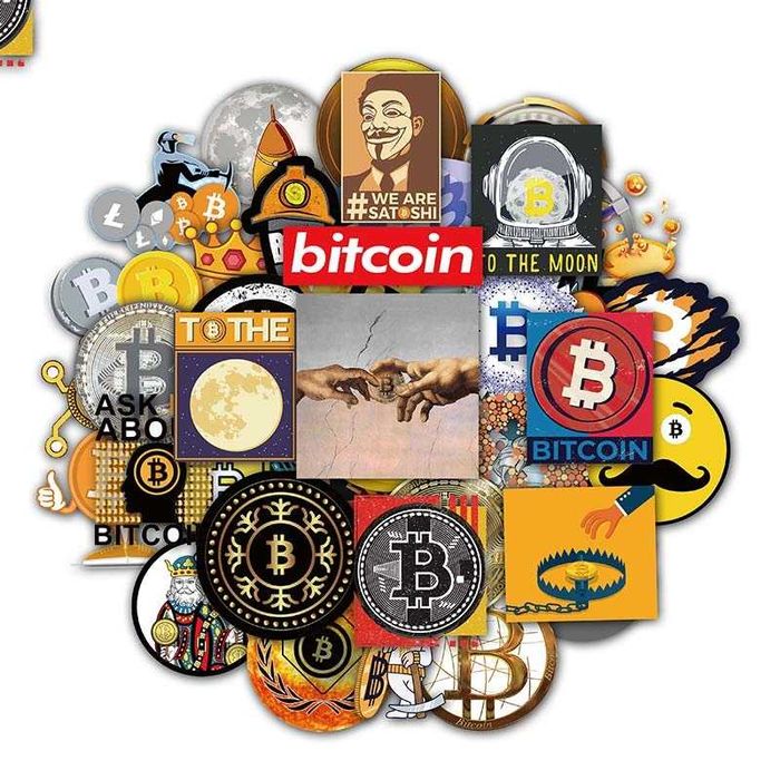 Bitcoin Stickers - стикери