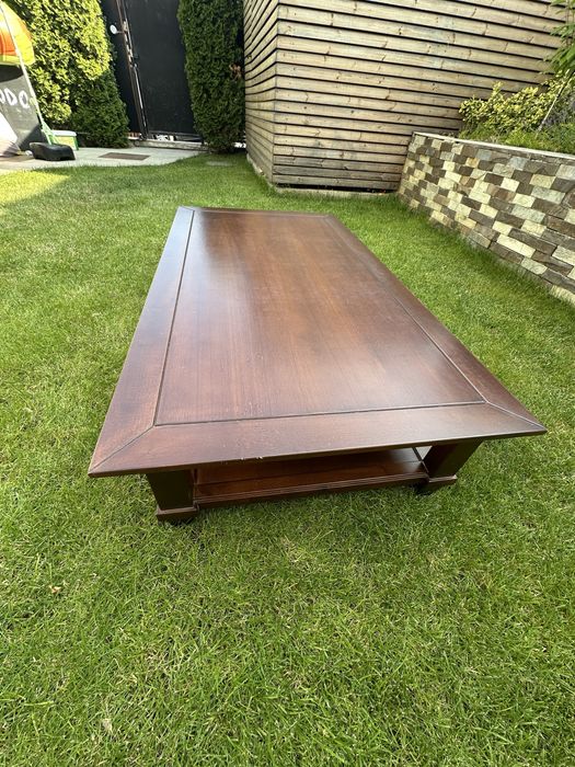 Masa living lemn masiv 130x70x30 cm