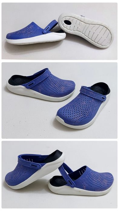 Sandale Crocs LiteRide Flash Albastru 204592, saboți unisex, șlapi M6 W 8 sau Nr. 38-39 EU