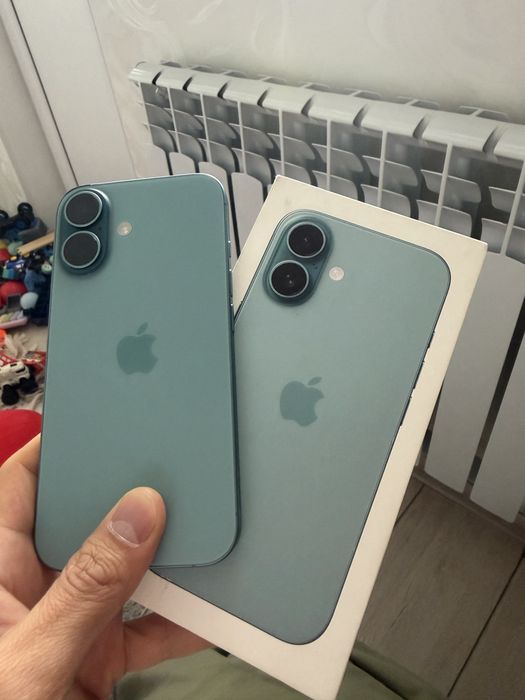 Смартфон Apple iPhone 16 128Gb NanoSIM+eSIM зеленый