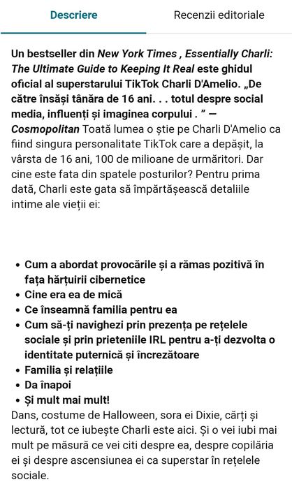 Carte Charli D'Amelio