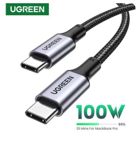 Vând cablu UGREEN 100W USB-C la USB-C, 1m