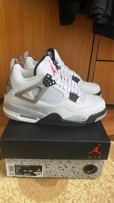 Jordan 4 white cement